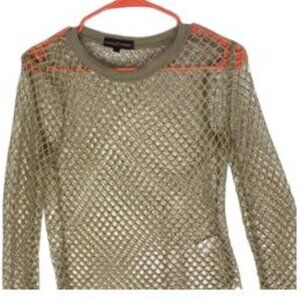 Almost Famous Mesh Top/ Tan